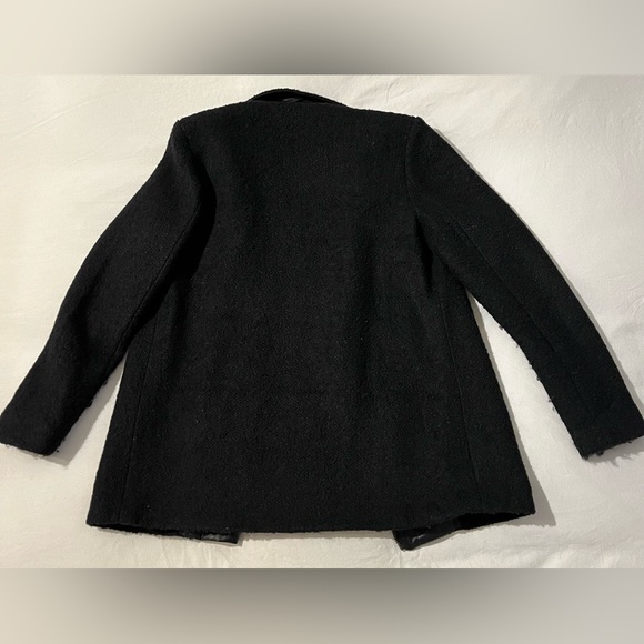 Wool and Faux Leather Jacket - Picture 2 of 4